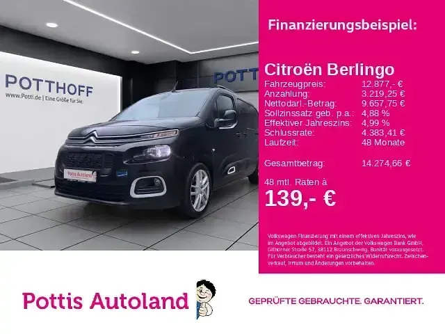 Gebraucht Citroën Berlingo 110 PS (80 kW) 2019 Van / Kleinbus