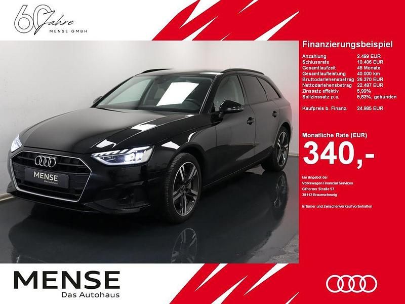 Mythosschwarz Gebraucht 2022 Audi A4 Basis Kombi | 24.985 € (Fairer Preis) - Bild 1/4