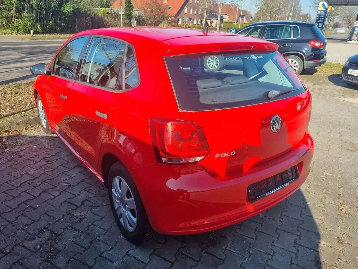 Gebraucht VW Polo Trendline 60 PS (44 kW) 2010 Rot Kleinwagen