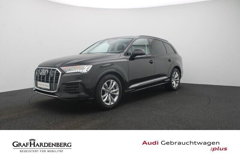 Mythosschwarz metallic Gebraucht 2021 Audi Q7 Ambiente SUV | 45.880 € (Superpreis) - Bild 1/4