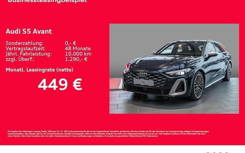 Neu Audi S5 Ambiente 367 PS (269 kW) 2025 Blau Kombi