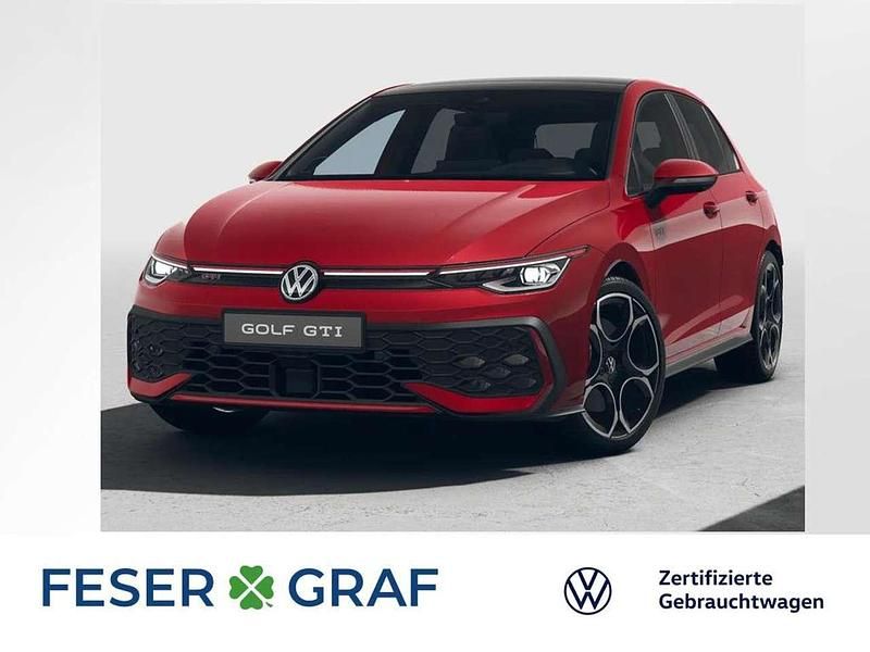 Kings red metallic / schwarz uni (dachfarbe) Gebraucht 2024 VW Golf VIII GTI Limousine | 38.950 € (Fairer Preis) - Bild 1/4