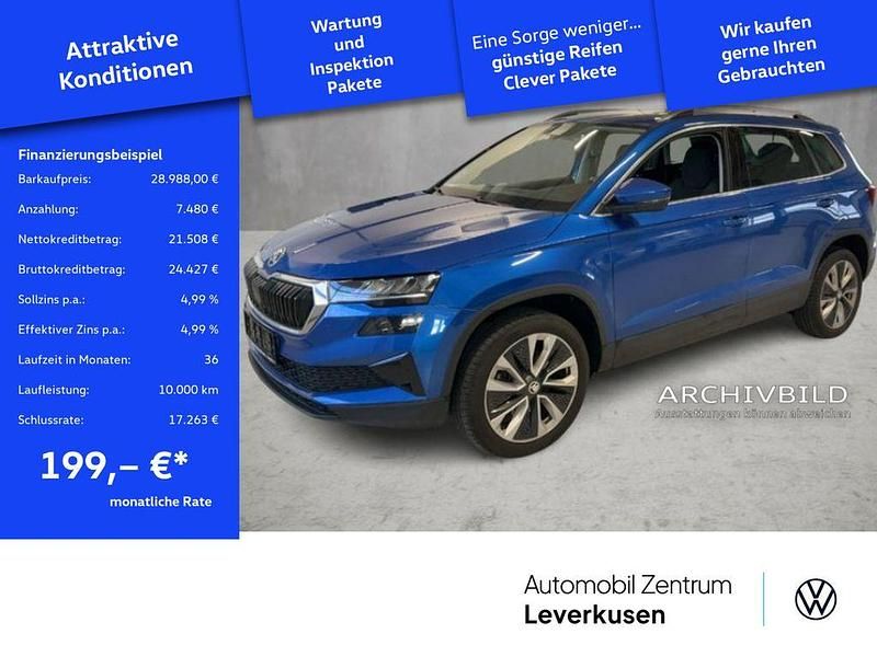 Blau Gebraucht 2024 Skoda Karoq Selection SUV | 28.988 € (Guter Preis) - Bild 1/4