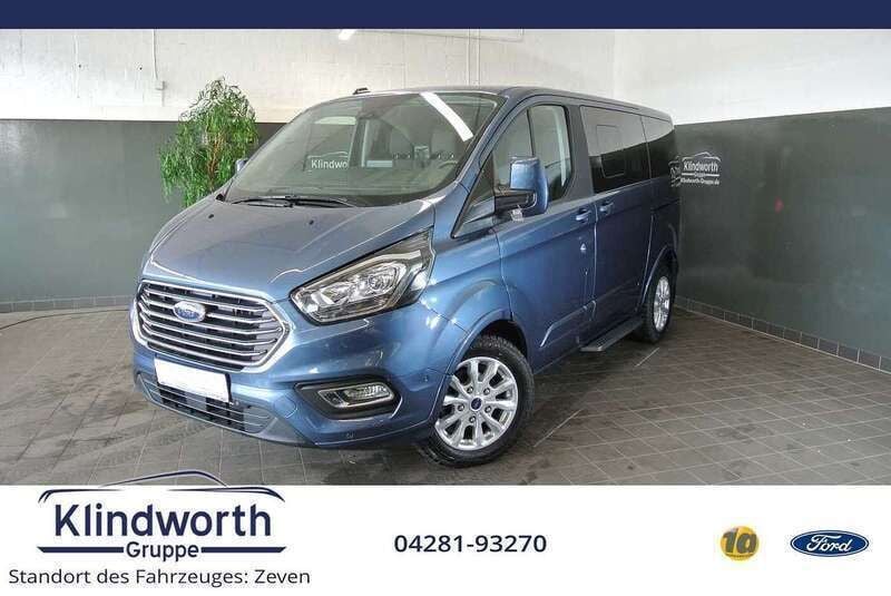 Chroma blau Gebraucht 2023 Ford Tourneo Custom Titanium Van / Kleinbus | 39.950 € (Superpreis) - Bild 1/4