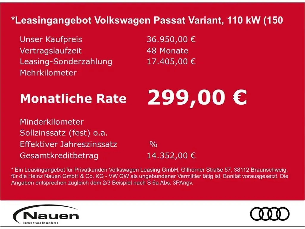 Gebraucht VW Passat Business 150 PS (110 kW) 2025 Silber Kombi