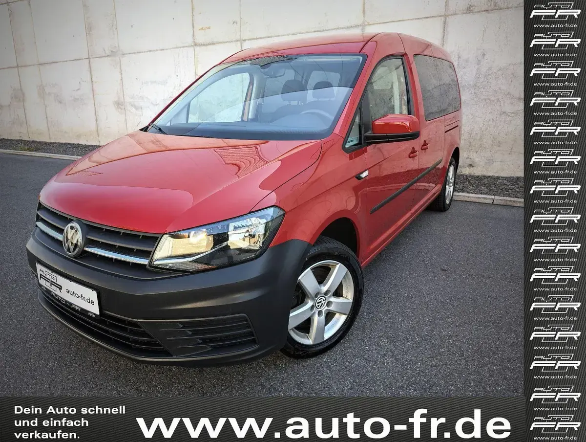 Gebraucht VW Caddy Maxi Trendline 125 PS (91 kW) 2018 Kirschrot Van / Kleinbus