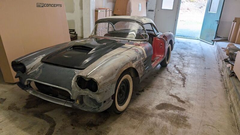 Rot Gebraucht 1959 Corvette C1 Cabrio | 28.900 € - Bild 1/4