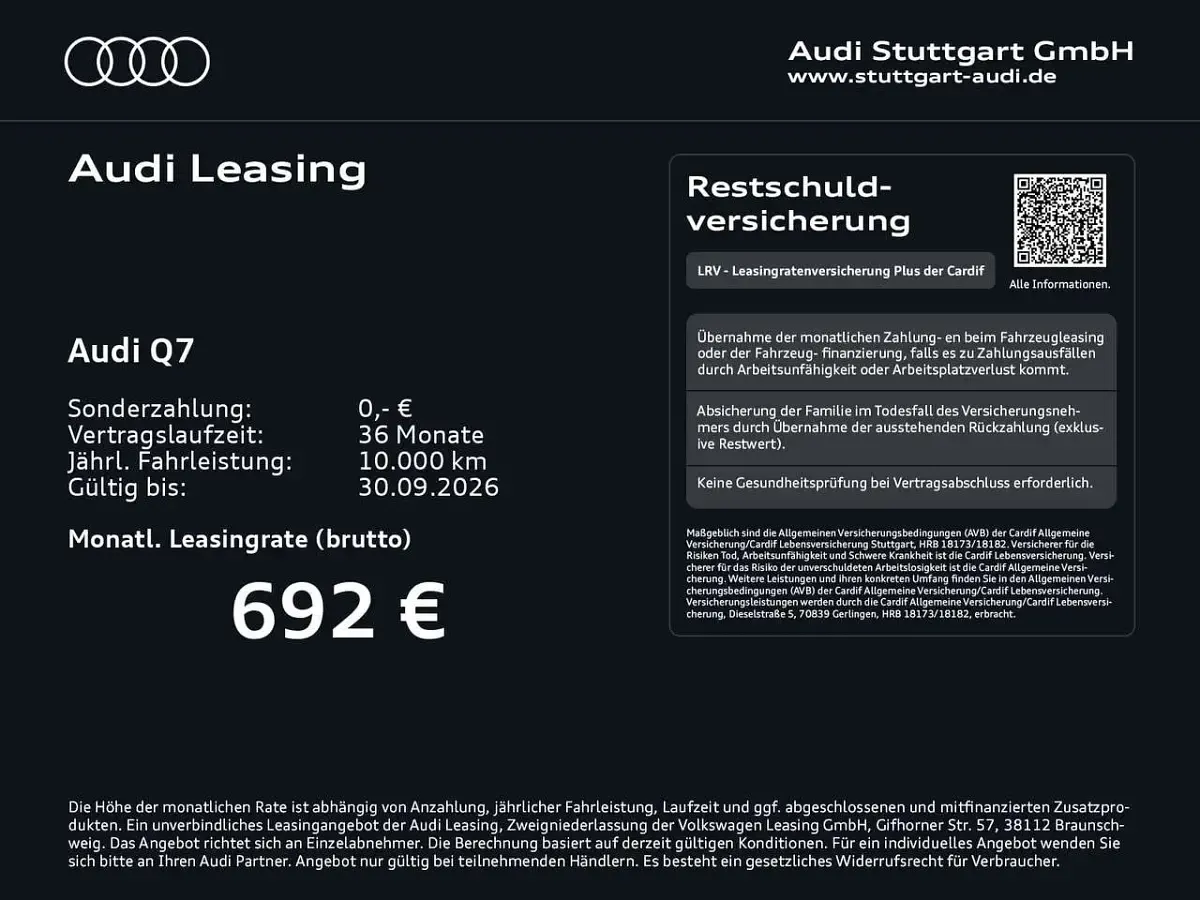 Gebraucht Audi Q7 S-Line 286 PS (210 kW) 2025 Grau SUV