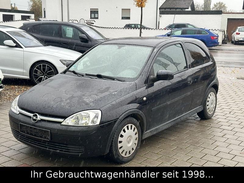 Schwarz Gebraucht 2003 Opel Corsa Limousine | 390 € (Superpreis) - Bild 1/4