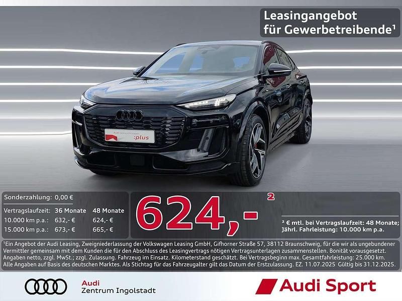 Schwarz metallic Gebraucht 2025 Audi Q6 Sportback e-tron S-Line SUV | 77.950 € (Superpreis) - Bild 1/3