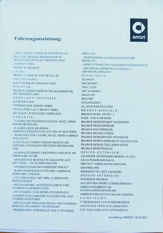 Gebraucht Smart #1 Brabus 314 kW (428 PS) 2023 Silber SUV