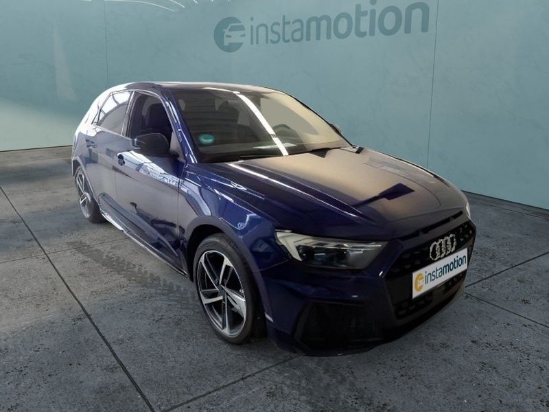 Blau Gebraucht 2024 Audi A1 Sportback S-Line Kleinwagen | 32.630 € (Teuer) - Bild 1/3
