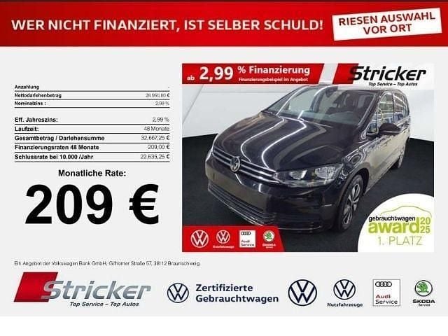 Grenadillschwarz metallic Gebraucht 2025 VW Touran Goal Van / Kleinbus | 28.949 € (Guter Preis) - Bild 1/3