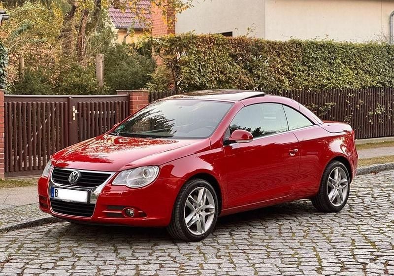 Rot Gebraucht 2008 VW Eos Cabrio | 4.700 € (Superpreis) - Bild 1/4