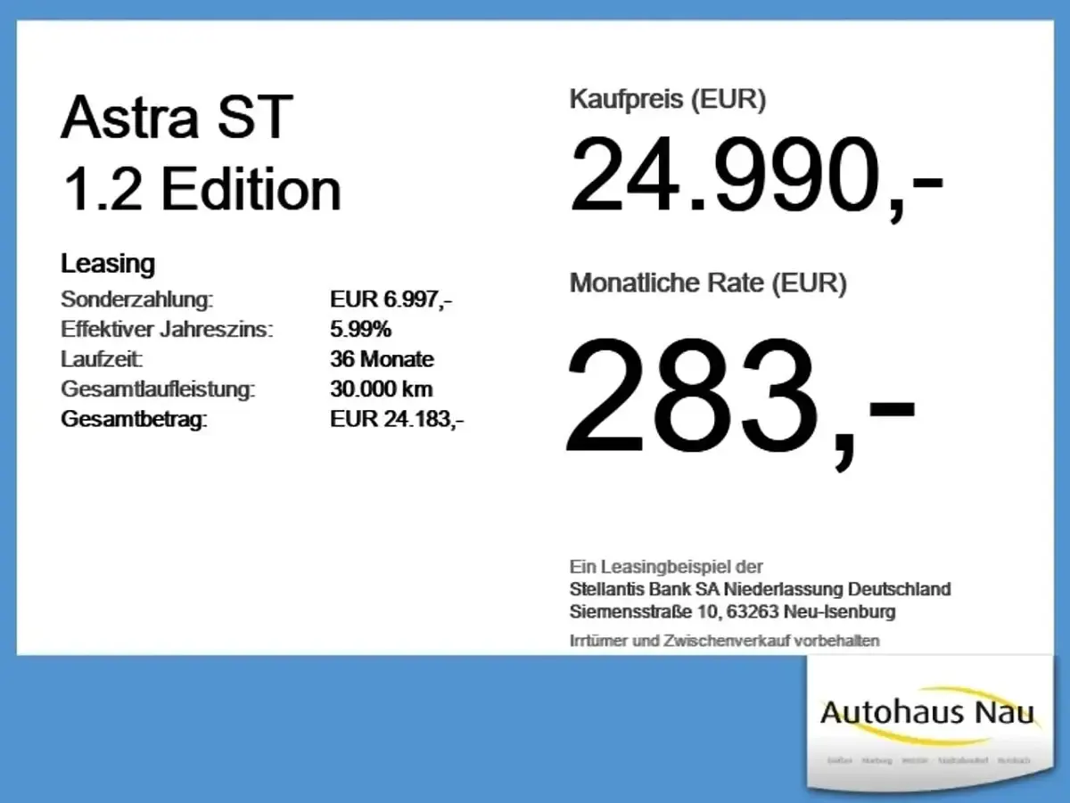 Gebraucht Opel Astra Edition 145 PS (106 kW) 2026 Karbon schwarz Kombi