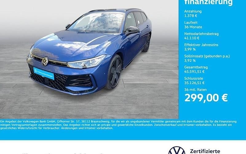 Blau Gebraucht 2025 VW Passat R-line Kombi | 42.488 € (Superpreis) - Bild 1/4