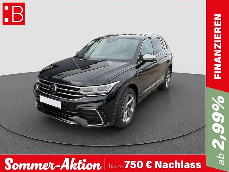 Schwarz Gebraucht 2024 VW Tiguan Allspace R-line SUV | 51.950 € (Teuer) - Bild 1/3