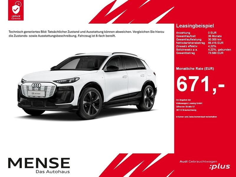 Gebraucht Audi Q6 e-tron S-Line 225 kW (306 PS) 2025 Gletscherweiß SUV