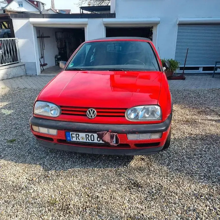 Brugt VW Golf Cabriolet 116 HK (85 kW) 1995 Rød Cabriolet