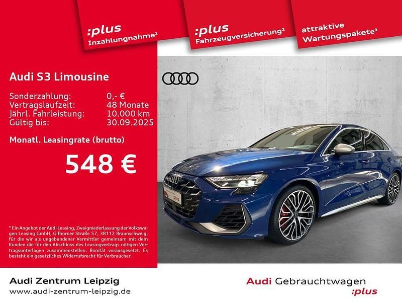 Ascariblau metallic Neu 2024 Audi S3 Ambiente Limousine | 55.550 € (Teuer) - Bild 1/3