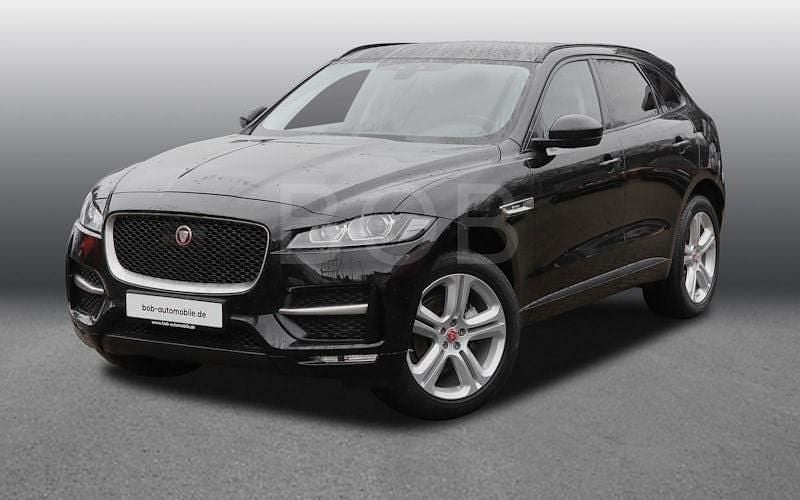 Ultimate black (schwarz) Gebraucht 2019 Jaguar F-Pace R-Sport SUV | 34.510 € (Fairer Preis) - Bild 1/4