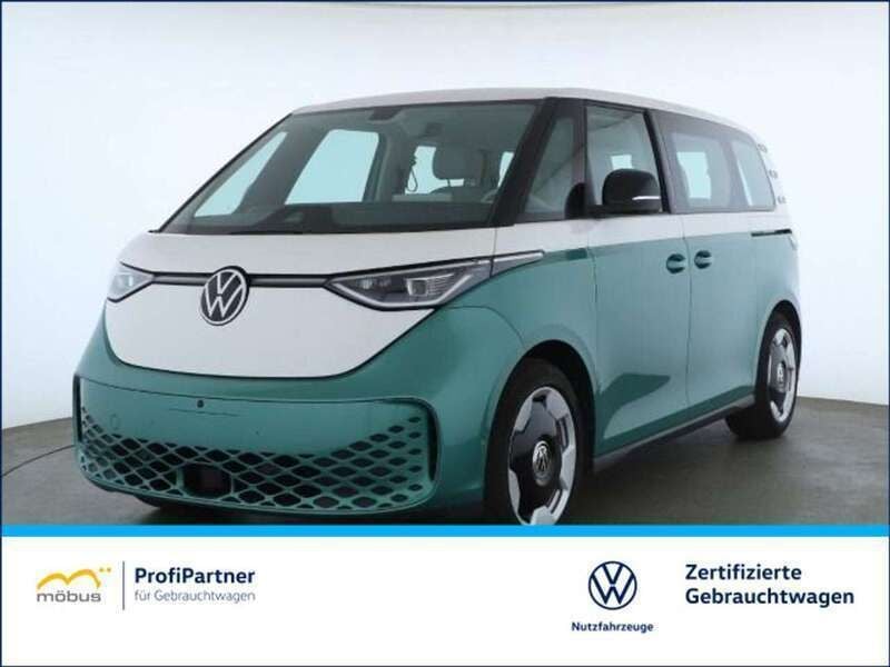 Candyweiß/bay leaf green meta Gebraucht 2023 VW ID. Buzz Pro Van | 46.990 € (Fairer Preis) - Bild 1/4