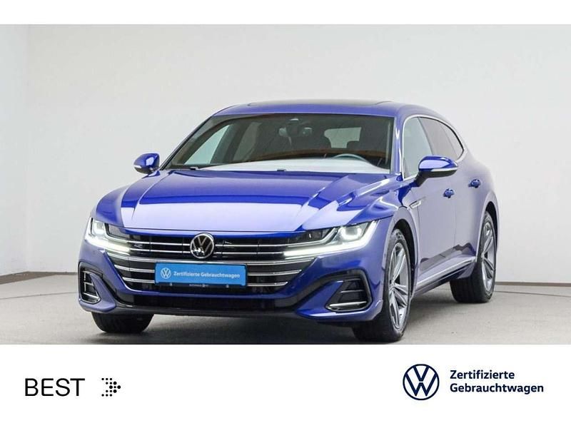 Lapiz blue metallic (metallic) Gebraucht 2021 VW Arteon R-line Kombi | 27.288 € (Fairer Preis) - Bild 1/3
