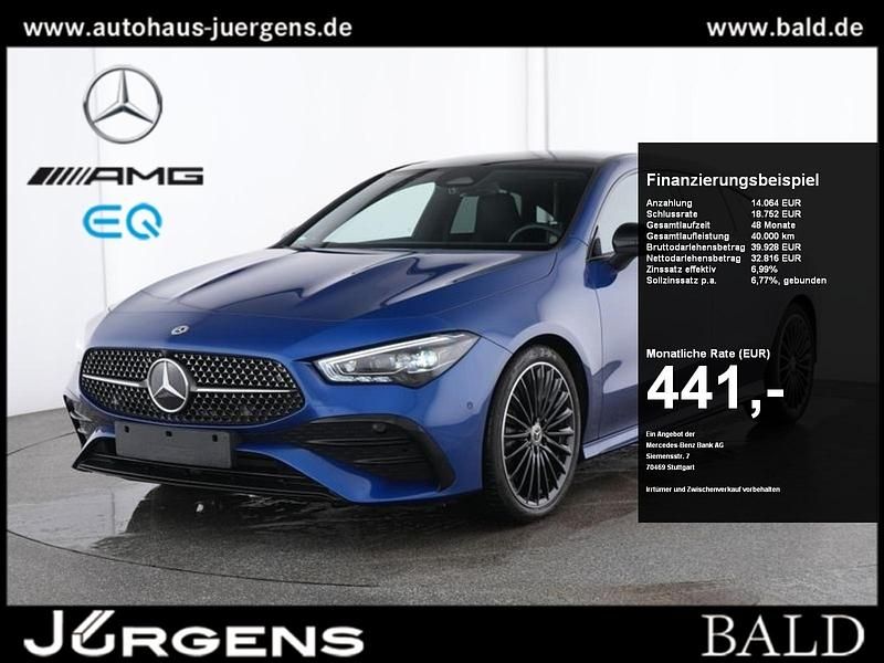 Blau spektralblau Gebraucht 2024 Mercedes CLA250 AMG Limousine | 46.840 € (Teuer) - Bild 1/4