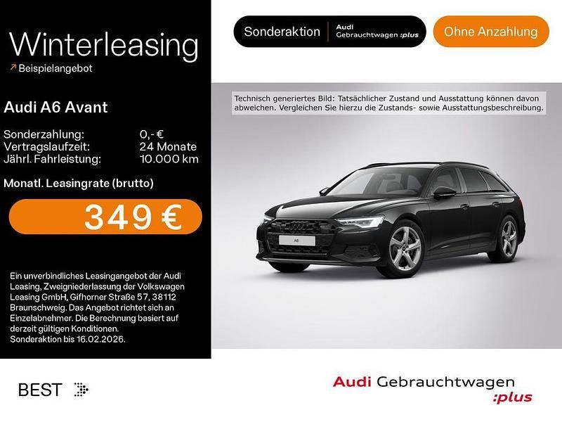 Mythosschwarz metallic Gebraucht 2025 Audi A6 Advanced Kombi | 48.749 € (Superpreis) - Bild 1/2