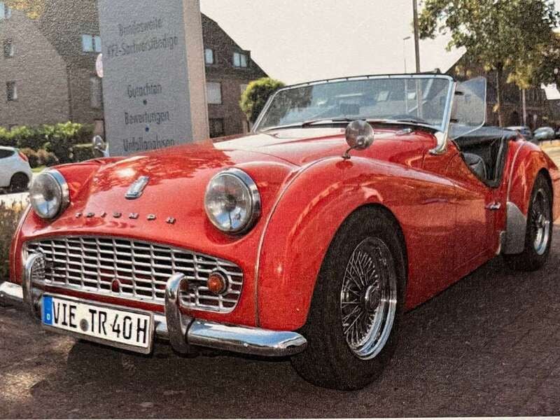Rot Gebraucht 1961 Triumph TR3 Cabrio | 29.000 € - Bild 1/4