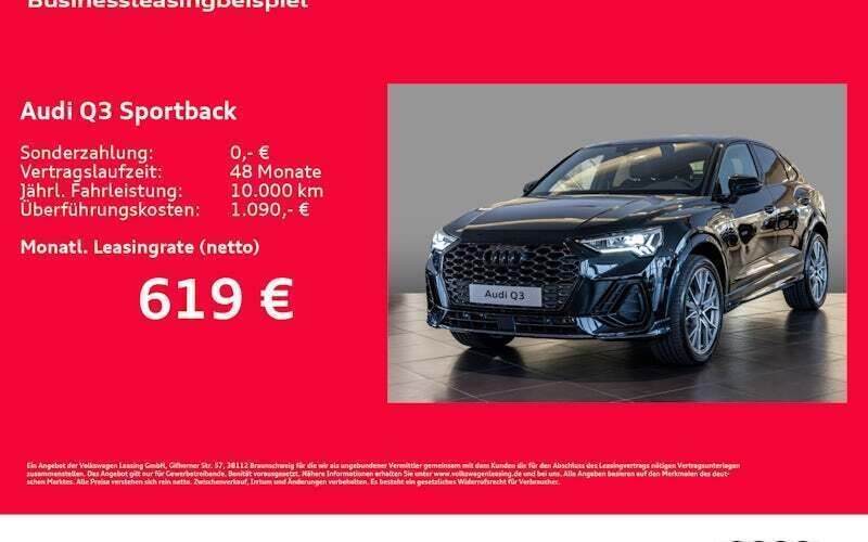Schwarz Neu 2024 Audi Q3 Sportback S-Line SUV | 47.114 € (Fairer Preis) - Bild 1/4