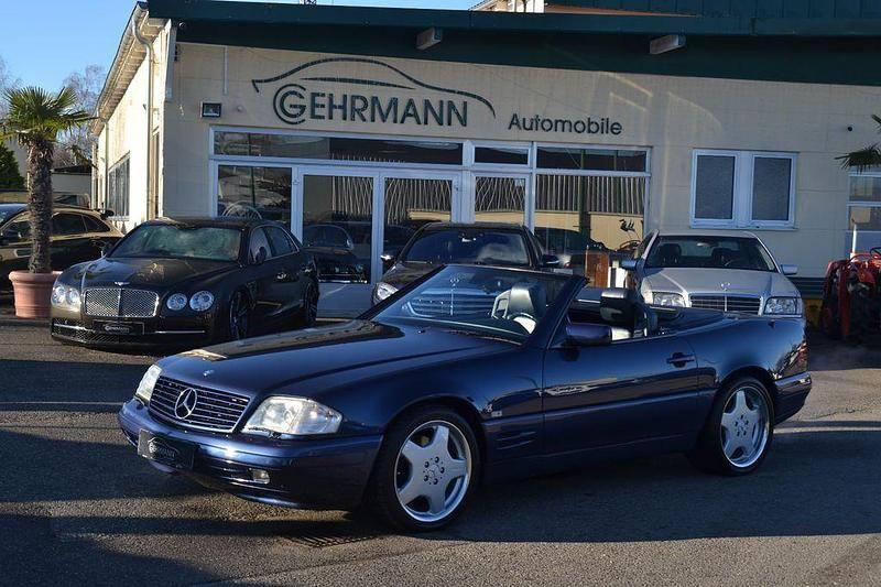 Blau Gebraucht 1996 Mercedes SL500 AMG Cabrio | 24.950 € (Teuer) - Bild 1/4