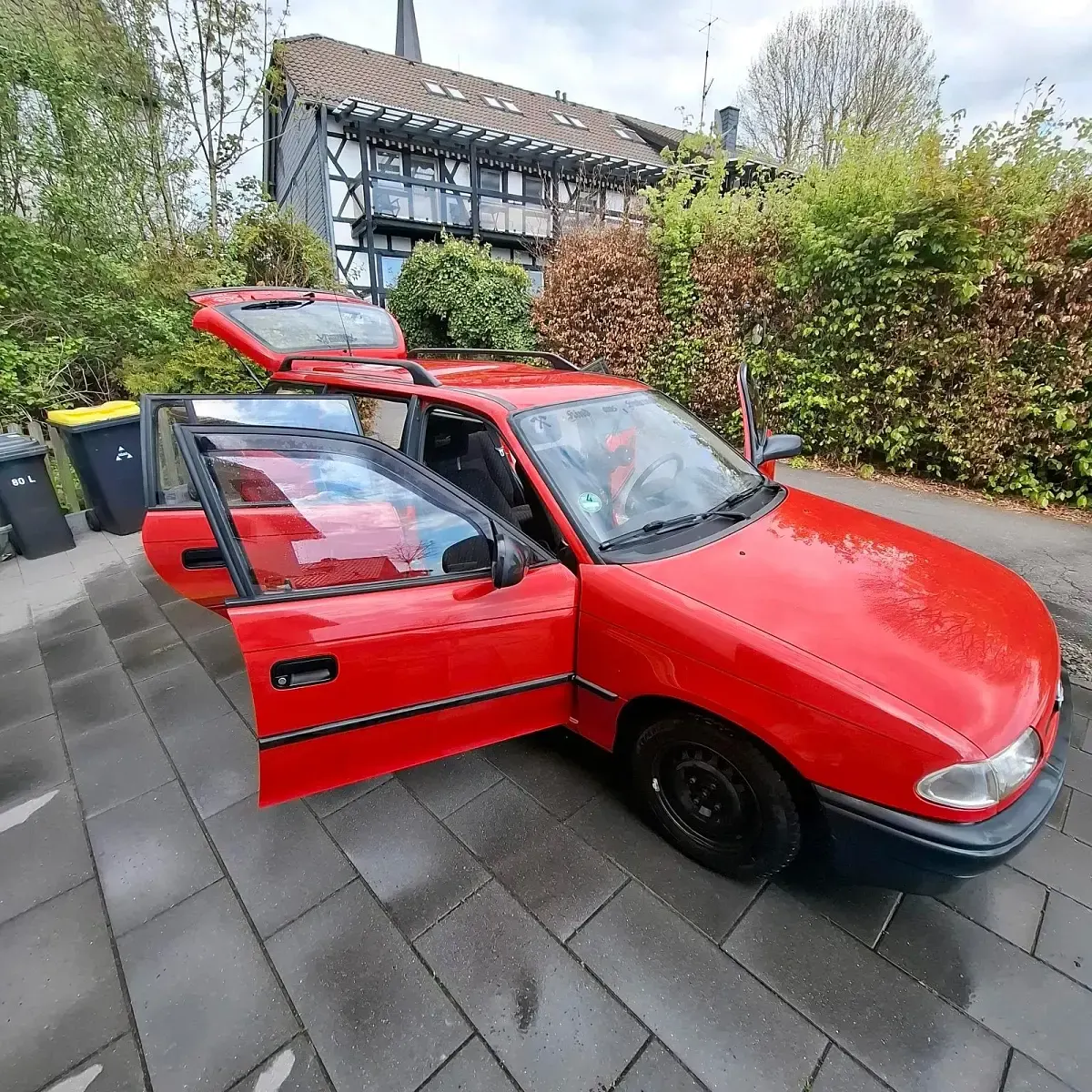 Usata Opel Astra 75 CV (55 kW) 1994 Rosso Station wagon