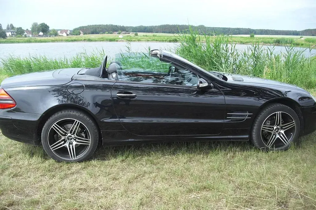 Gebraucht Mercedes SL500 306 PS (225 kW) 2004 Schwarz Cabrio