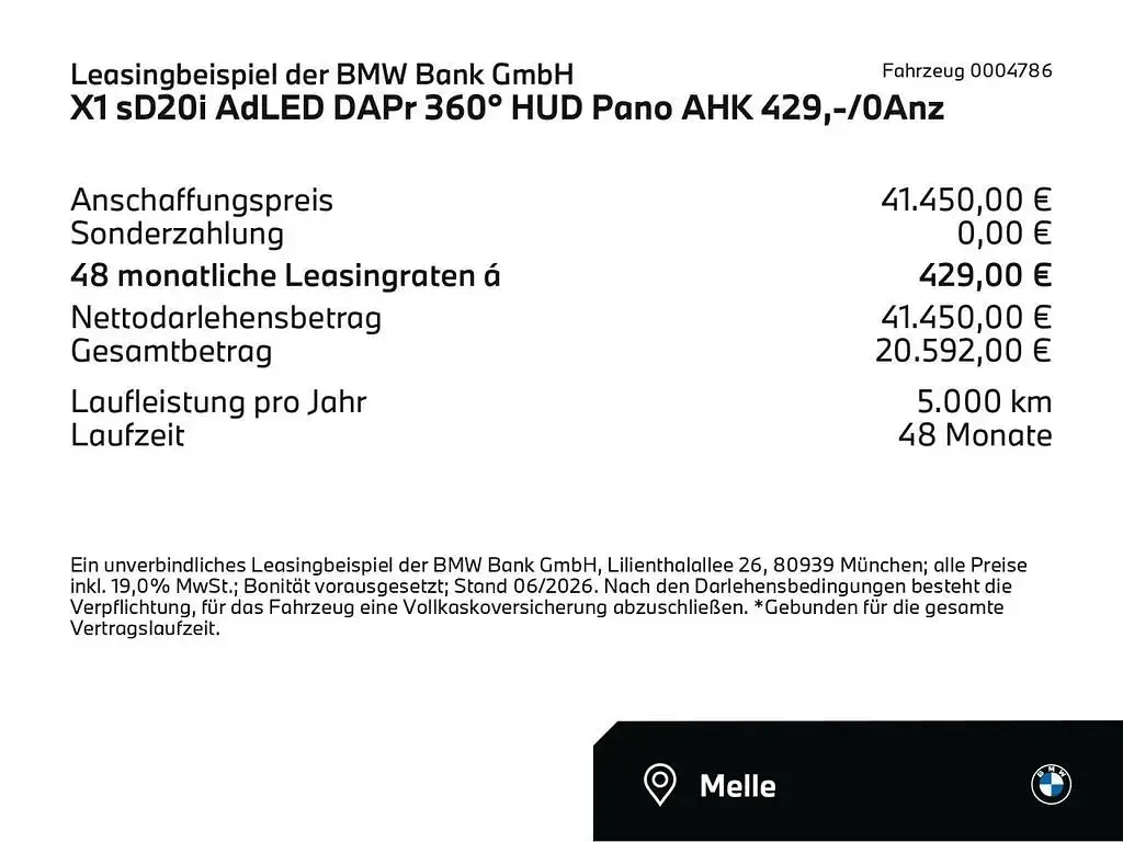Gebraucht BMW X1 Performance 170 PS (125 kW) 2025 Phytonicblau (blau) SUV