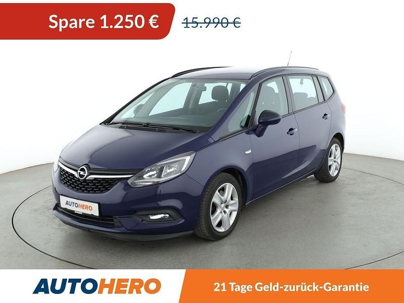 Blau Gebraucht 2016 Opel Zafira Tourer Edition Van / Kleinbus | 14.740 € - Bild 1/3