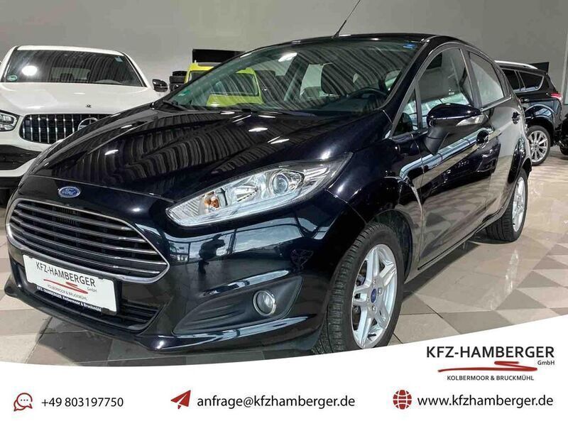 Schwarz Gebraucht 2015 Ford Fiesta Titanium Kleinwagen | 8.850 € (Fairer Preis) - Bild 1/4