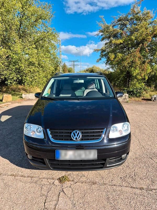 Gebraucht VW Touran Conceptline 102 PS (75 kW) 2006 Schwarz Van / Kleinbus