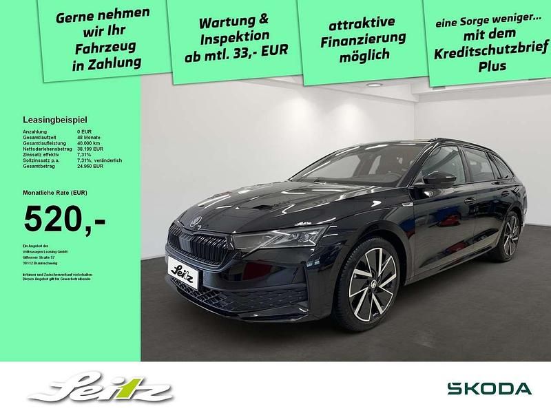 Schwarz Gebraucht 2025 Skoda Octavia SportLine Kombi | 38.049 € (Teuer) - Bild 1/3