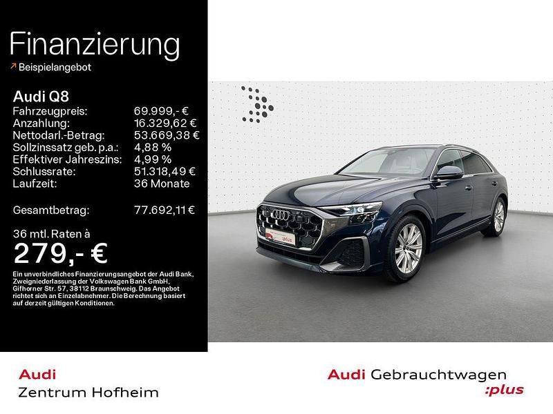 Gebraucht Audi Q8 S-Line 286 PS (210 kW) 2025 Waitomoblau metallic SUV