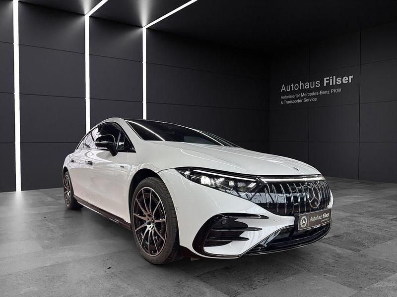 Weiß Gebraucht 2023 Mercedes EQS450+ AMG Limousine | 64.830 € (Fairer Preis) - Bild 1/4