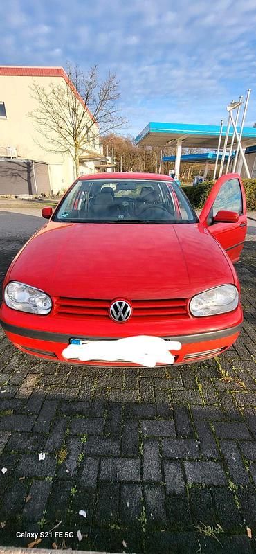 Rot Gebraucht 1999 VW Golf IV Kleinwagen | 820 € (Superpreis) - Bild 1/4