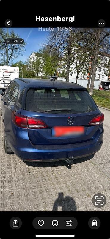 Gebraucht Opel Astra 122 PS (89 kW) 2020 Blau Kombi