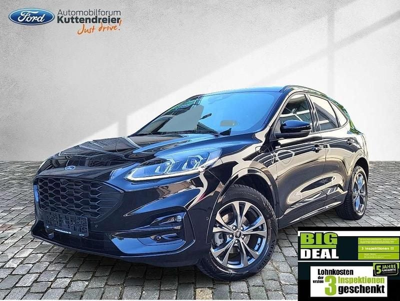 Obsidianschwarz metallic Gebraucht 2022 Ford Kuga ST-Line SUV | 25.480 € (Guter Preis) - Bild 1/3