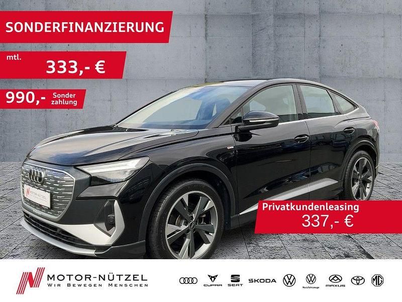 Mythosschwarz metallic Gebraucht 2023 Audi Q4 Sportback e-tron Comfort SUV | 28.650 € (Fairer Preis) - Bild 1/4