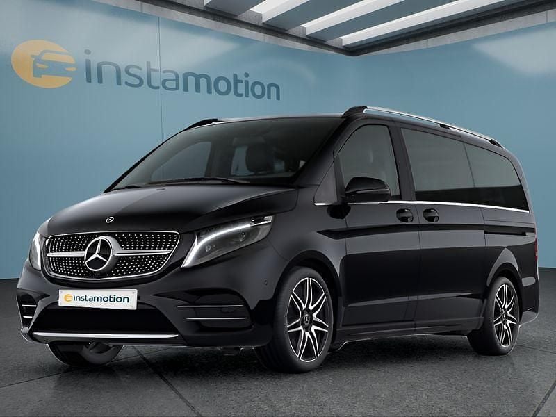 Schwarz Gebraucht 2021 Mercedes V250 Van / Kleinbus | 53.249 € (Teuer) - Bild 1/4