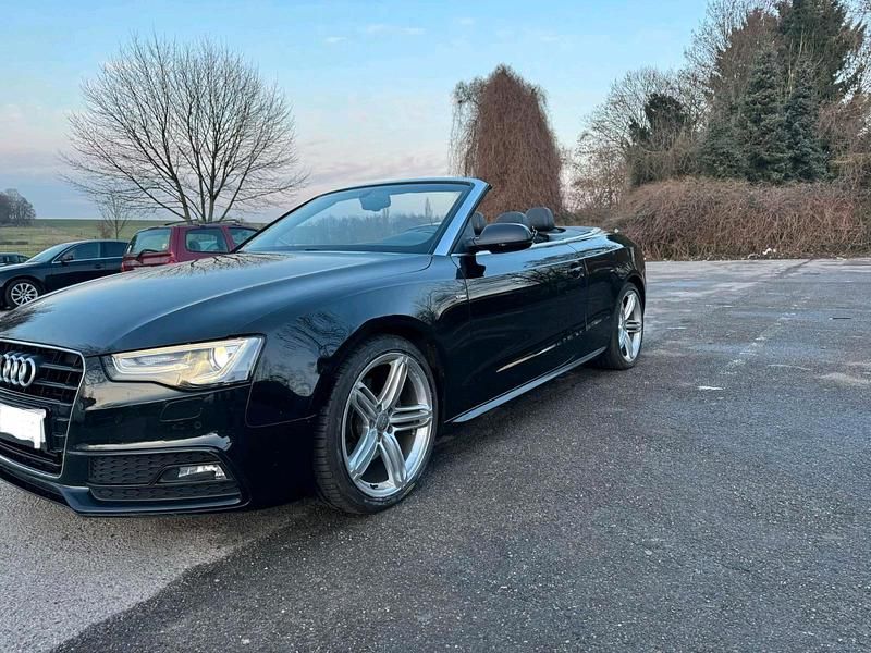 Schwarz Gebraucht 2014 Audi A5 Cabriolet S-Line Cabrio | 10.000 € (Guter Preis) - Bild 1/4