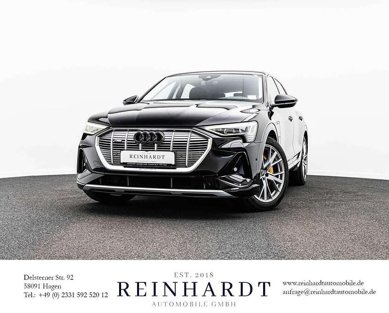 Mythosschwarz metallic Gebraucht 2022 Audi e-tron S-Line SUV | 31.640 € (Superpreis) - Bild 1/3