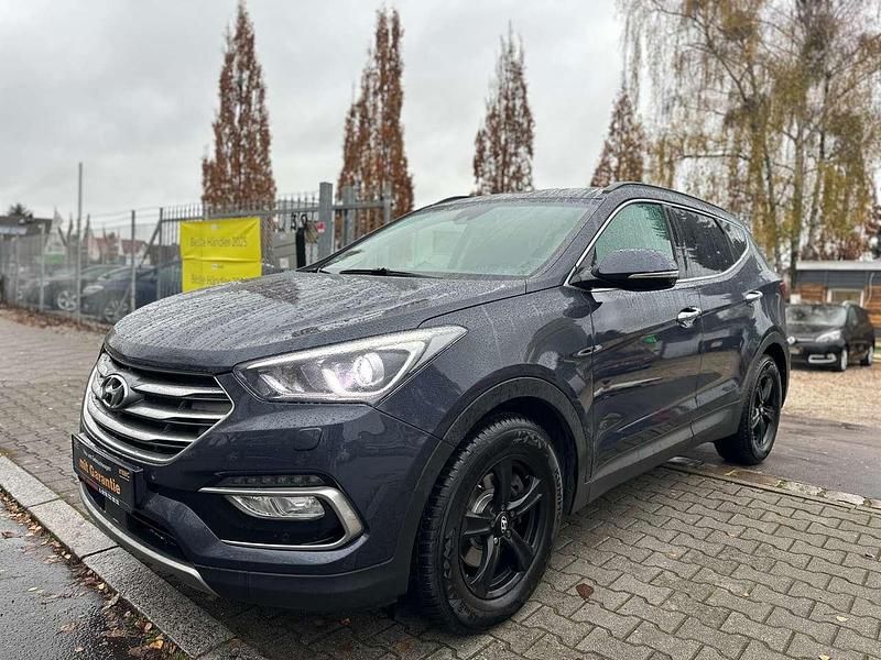 Blau Gebraucht 2017 Hyundai Santa Fe Premium SUV | 20.999 € (Fairer Preis) - Bild 1/4