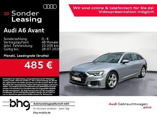 Silber Gebraucht 2024 Audi A6 Design Kombi | 51.960 € - Bild 1/4
